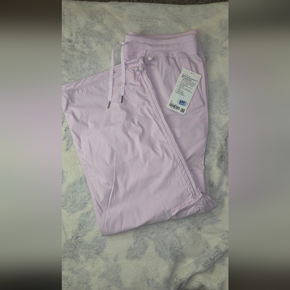Lululemon Pink Organza Relaxed Fit Pants Size XL